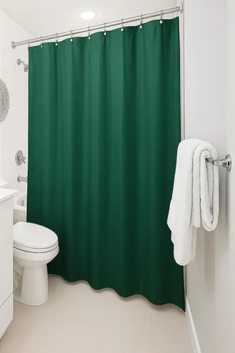 Vista 17 de Dependable Industries inc. Essentials Cortina de ducha magnetizada para baño con ojales de metal impermeable (beige)
