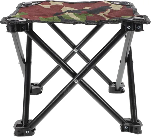 Vista 7 de Portable Folding Camping Stool Frame Lightweight Outdoor Seat for Fishing Hiking Gardening Picnic and Beach Compact Foldable Design for Easy Carry