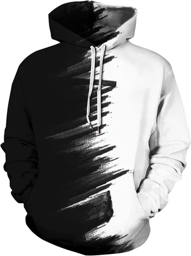 Vista 9 de Sudaderas unisex con estampado 3D Galaxy con capucha y bolsillos grandes