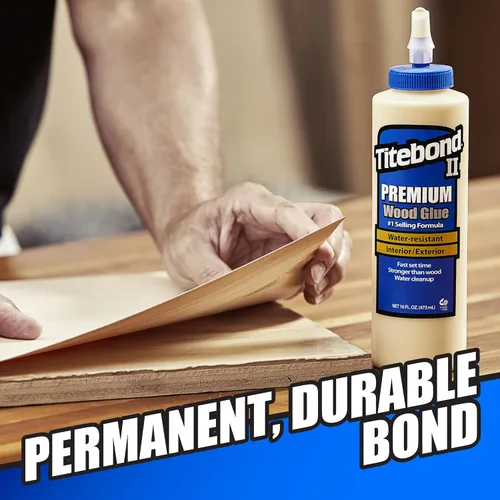 Vista 3 de Titebond II Premuim - Pegamento para madera color crema, 16 oz.