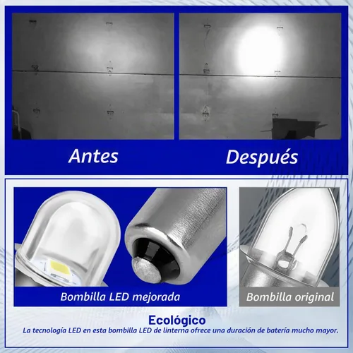 Vista 2 de HASMX Paquete de 4 bombillas de xenón de 18 V de repuesto para linterna Ryobi, luces de trabajo de 18 voltios, ONE+ inalámbricas