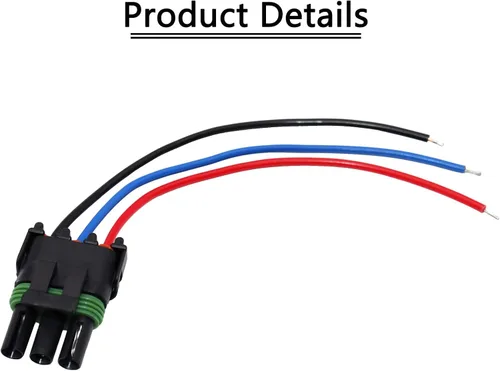 Vista 6 de Sensor de Presión Absoluta MAP de Colector de 3 Bares con Turbo Boost y Conector de Cable Pigtail 12223861 Compatible con GM Chevy Buick GMC Pontiac