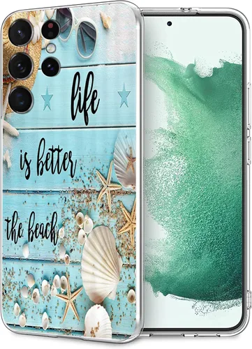 Vista 10 de Funda compatible con Samsung Galaxy S22 Ultra, colorida funda estética de caballo suave TPU a la moda, delgada, a prueba de golpes, fundas Caballo