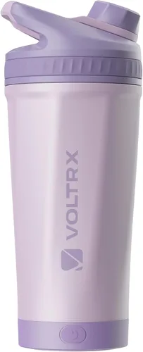 Vista 12 de VOLTRX ChillMix - Botella agitadora aislada de acero inoxidable, mezclador eléctrico recargable por USB C, vasos agitadores para batidos