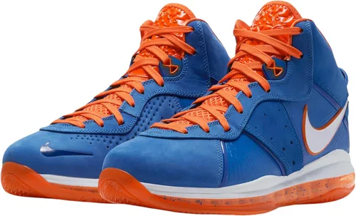 Vista 3 de Nike Lebron VIII QS Varsity RoyalWhiteOrange Blaze 9.5, para mujer, talla 11 M