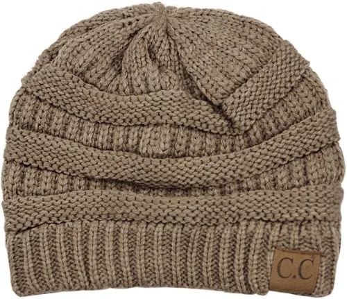 Vista 606 de C.C Trendy Warm Chunky Soft Stretch Cable Knit Beanie