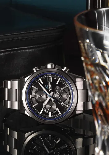 Vista 4 de Casio Oceanus - Radio equipada con Bluetooth solar OCW-T4000-1AJF para hombre color plateado