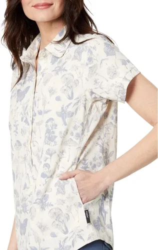Vista 3 de Flylow Camisa de manga corta con botones para mujer Aster para ciclismo de montaña y uso casual