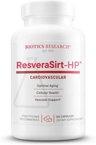 Vista 8 de Biotics Research ResveraSirt HP Formulado por el Dr. Mark Houston, Trans Resveratrol, Quercetina, Aumento de la Actividad Sirtuina, Apoyo