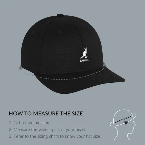 Vista 6 de Kangol Gorra de béisbol de lana Flex-fit para hombre
