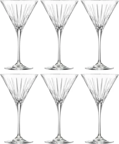 Vista 11 de Barski Copas de flauta de tostado, champán, flautas, juego de 6 copas de cristal de flauta, flautas de brindis de boda, diseñadas, 7 onzas