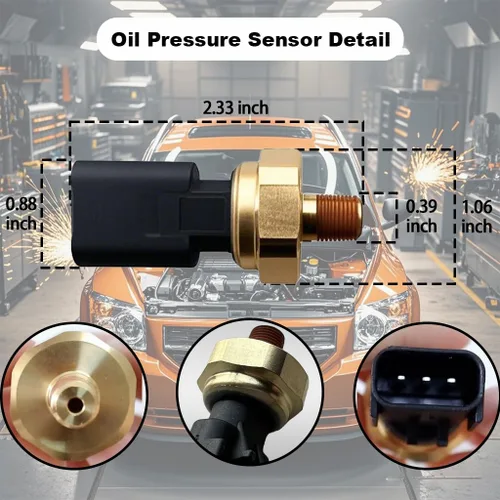 Vista 3 de 926-188 Sensor de presión de aceite del motor, interruptor de presión de aceite 5149062AA 5149064AA 1S10853, 1S7937, PS317, 56044777AA Más