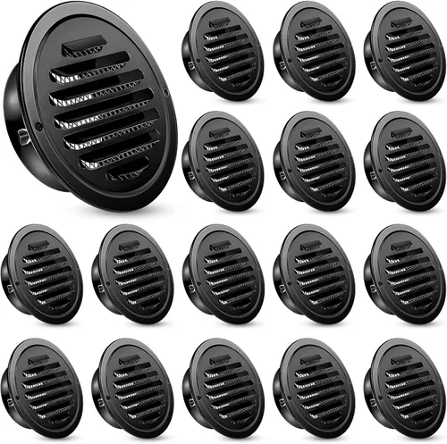 Vista 8 de Zonon 1 pieza de rejillas de ventilación de sofito de acero inoxidable de 4 pulgadas, cubierta de ventilación redonda para secadora con pantalla