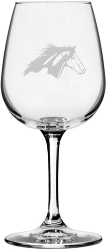 Vista 38 de Abaco Barb Body Horse - Copa de vino grabada multiusos (12.75 onzas) Unique Gifts for Horse Lovers, Personalized Wine Glasses, All-Purpose
