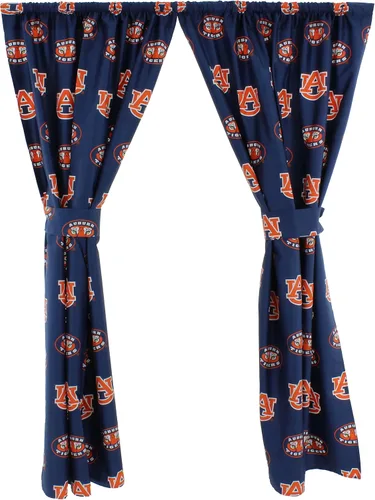 Vista 9 de College Covers Everything Comfy Alabama Crimson Tide - Juego de paneles de cortina, 2 paneles, 2 alzapaños a juego, 42 pulgadas de ancho por 63