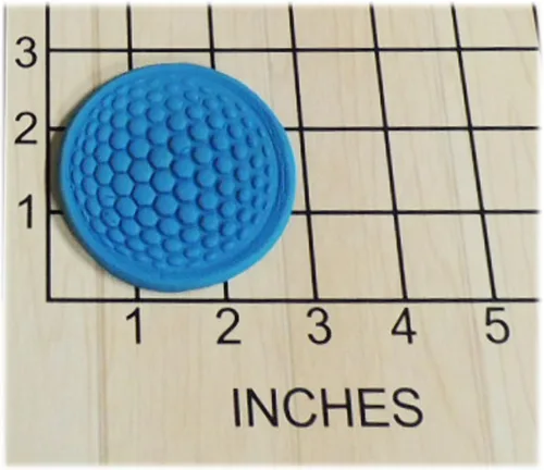 Vista 2 de Cortador y sello de galletas de fondant de pelota de golf #1297