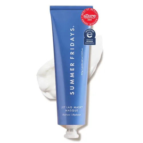 Vista 12 de Summer Fridays Jet Lag Mask Mini - Hidratante facial y mascarilla + enriquecida con ácido hialurónico, niacinamida, glicerina + antioxidantes ayuda