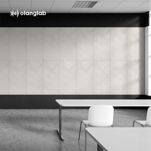 Vista 7 de Olanglab Paquete de 4 paneles de pared autoadhesivos, 47.2 x 23.6 pulgadas por panel, paneles de pared acústicos, arte de pared absorbente de sonido