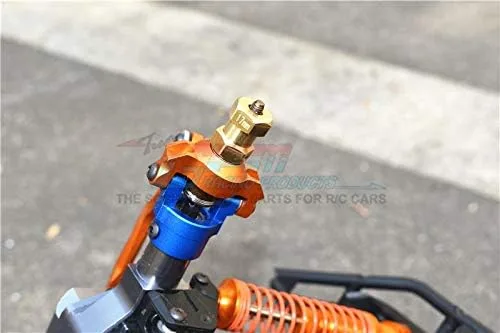 Vista 3 de Adaptadores hexagonales de rueda de latón de 0.669 in para Axial Wraith / RR10 Bomber / SMT10-4Pc Set