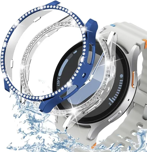 Vista 12 de DEALELE Paquete de 1 + 3 fundas compatibles con Samsung Galaxy Watch 7 Ultra (1.772 pulgadas), funda protectora de policarbonato transparente