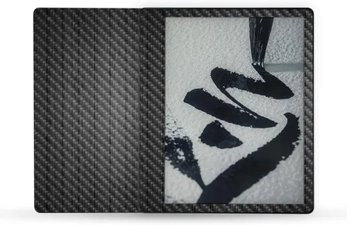 Vista 50 de MightySkins - Skin de fibra de carbono compatible con Amazon Kindle Scribe (2022) - Andrómeda Acabado de fibra de carbono texturizado protector