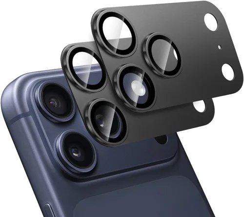 Vista 8 de T Tersely Paquete de 2 protectores de lente de cámara diseñados para iPhone 14 Pro/iPhone 14 Pro Max, protector de cámara de metal de aleación