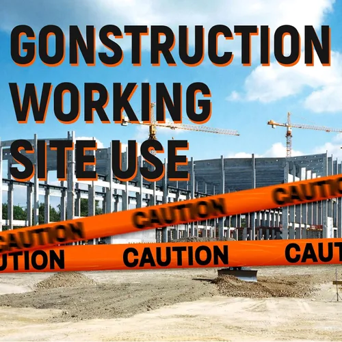 Vista 5 de TopSoon Rollo de cinta de precaución naranja, 3 pulgadas por 1000 pies, cinta de barricada de no entrar, cinta de zona de construcción premium