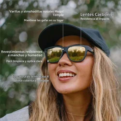 Vista 6 de SMITH Gafas de sol Lowdown Slim 2 con lentes polarizadas Oro negro mate/Chromapop polarizado negro dorado