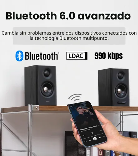 Vista 7 de Edifier S355DB 2.1 Altavoces alimentados para estantería, audio de alta Negro
