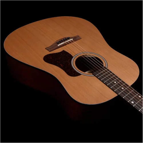 Vista 4 de Seagull S6 Cedar - Guitarra acústica delgada original, diapasón de palisandro, SEMI brillante natural