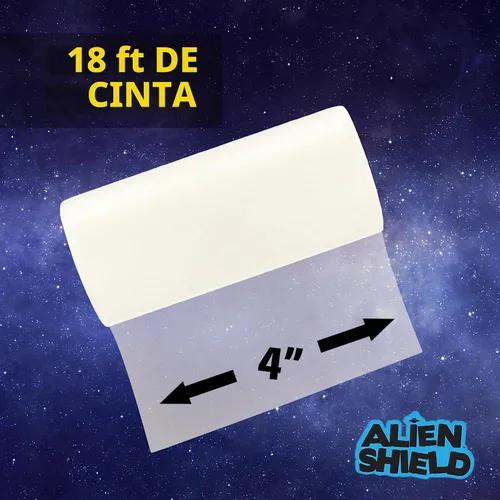 Vista 2 de Alien Shield Deluxe Transparent Sealing Tape Waterproof Repair Tape Adhesive Strips Patch Tape to Repair Tears, Cracks, and Leaks, 3 Rolls Total