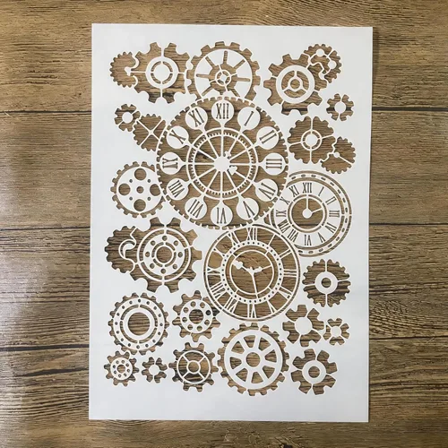 Vista 24 de TIAMECH Plantilla de alas reutilizables A4 para pintar, par de plantillas de capas de corazón de ala de ángel, arte de pared, muebles de madera