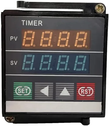 Vista 4 de ATO Relé de temporizador digital, 8 pines, relé temporizador de 24 V CC, relé de retardo de tiempo de salida instantánea de un grupo y un grupo