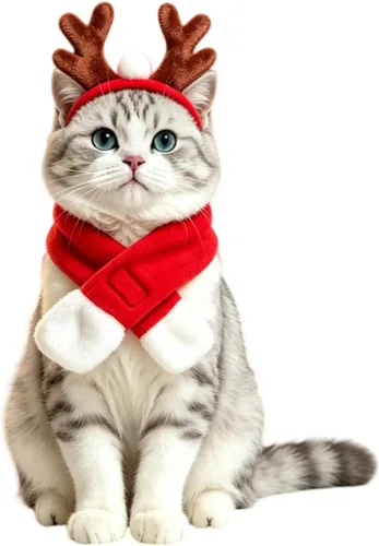Vista 10 de NAMSAN Disfraz de marinero para mascotas, perros pequeños, conejos, sombrero de marinero de gato de Halloween con cuello de corbata, capa de Blanco