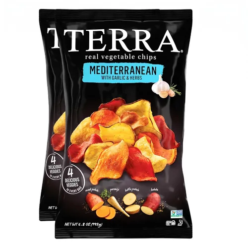 Vista 9 de Papas fritas vegetales Terra, hierbas mediterráneas y un toque de limón, 6.8 onzas