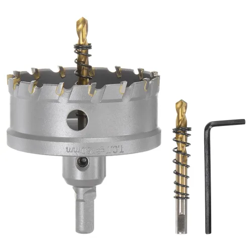 Vista 52 de HARFINGTON Cortador de carburo de sierra de agujero de metal de 0.472 in / 0.47 pulgadas de diámetro para acero inoxidable, metal, aleación