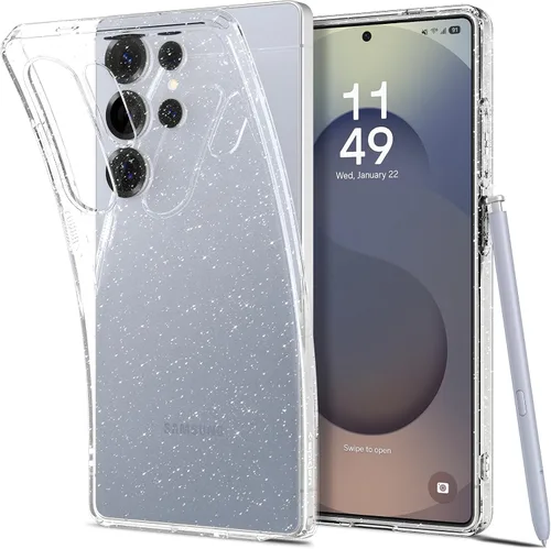 Vista 19 de Spigen Liquid Crystal para Galaxy S24 (2024) [Protección de Grado Militar] - Transparente
