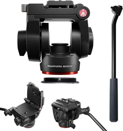 Vista 6 de Manfrotto Kit de vídeo, Cabeza Serie 500 (Adaptador-Fluid Head 500X)