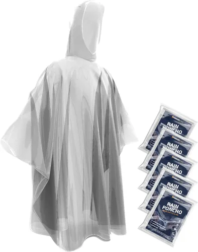 Vista 9 de Hagon PRO - Ponchos de lluvia desechables para adultos (paquete de 5)