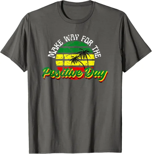 Vista 7 de Haz paso para el día positivo Rasta Rastafari Reggae - Camiseta de música, Negro, S