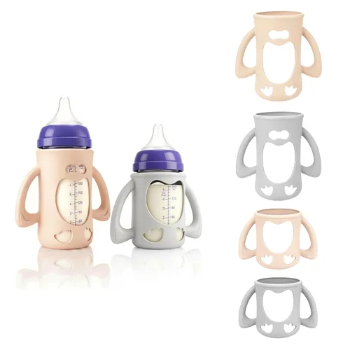 Vista 10 de Paquete de 3 fundas de silicona para botellas de vidrio Lansinoh de 8 oz