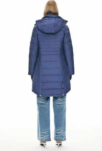 Vista 2 de Orolay - Chaqueta de plumón para mujer, abrigo de longitud media