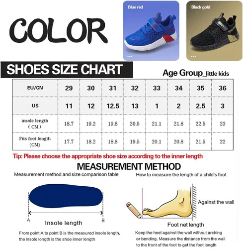 Vista 2 de RIMICK Zapatos de tenis para niños y niñas, tenis de correr de punto, cómodos, ligeros