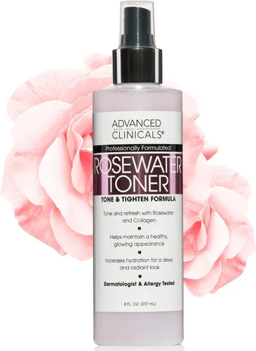 Vista 13 de Advanced Clinicals Colágeno de agua de rosas para el cuidado de la piel revitalizante e hidratante para la cara Tónico en aerosol facial