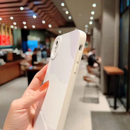 Vista 7 de Funda compatible con iPhone XR de 6.1 pulgadas, bonita funda protectora de lente de cámara completa, delgada, suave, a prueba de golpes, para Blanco