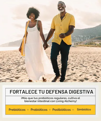 Vista 6 de Living Alchemy Your Flora Probiotic Terrain, vegano, sin OMG, 60 piezas