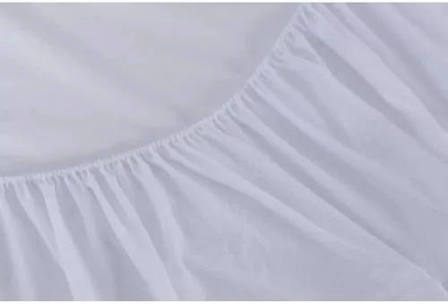 Vista 6 de Protector de colchón de plástico de vinilo estilo sábana ajustable cubierta de colchón impermeable transpirable - Protección contra mojar la cama