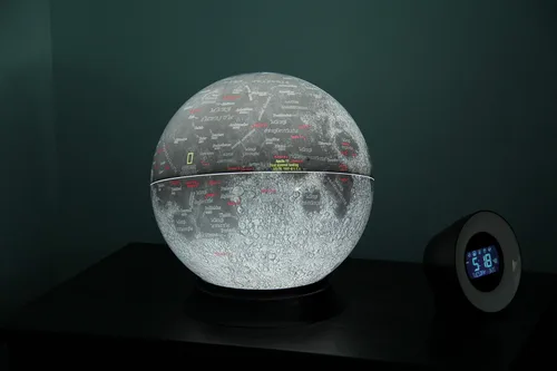 Vista 5 de Replogle Globes National Geographic - Globo de luna iluminado, 12 pulgadas