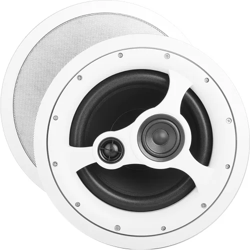 Vista 11 de OSD Audio ACE500 bocinas para techo, de 5.25 pulgadas, 75 W, la rejilla se pude pintar, de color blanco, 1 par ICE520 Regular
