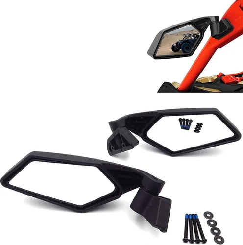 Vista 4 de Juego de espejos intermitentes LED laterales UTV Racing compatibles con Can Am Maverick X3 2017-2019 USA [P/N: UTV-010-A]